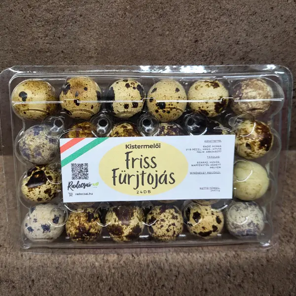 Kistermelői friss fürjtojás 24db - BUDGET